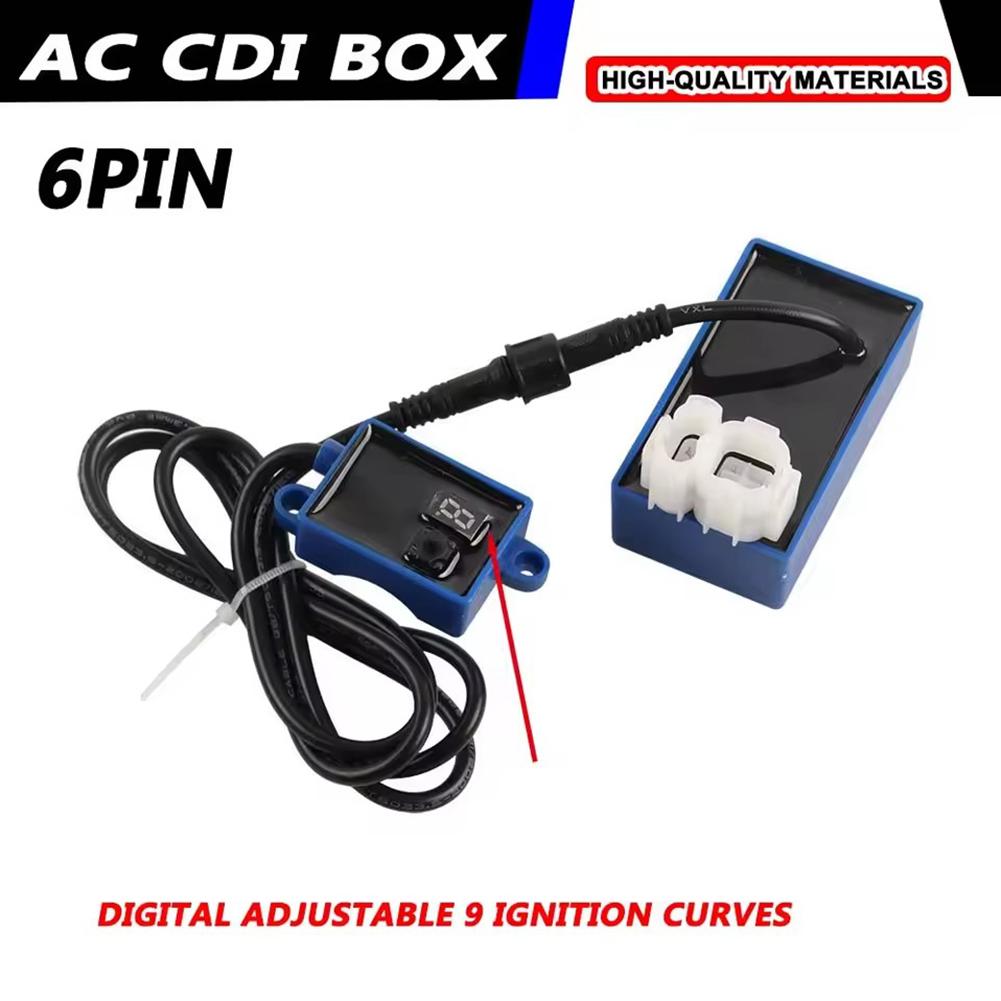 High Performance Racing Digital Adjustable 6 Pin AC CDI Box For GY6 50 125 150CC Engine Universal Scooter, ATVs Accessories