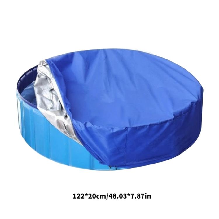 4FT Round Bath Pool Cover Waterproof Dustproof Oxford Cloth Spa Maintenance Protective Swimming Pool Leaf Net Cover