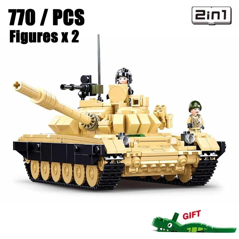 WWII Military Panzerkampfwagen VI Ausf. E Tiger I Tank Fighting Vehicle Soldier Building Blocks Sets Model Dolls Brick Toys Kids