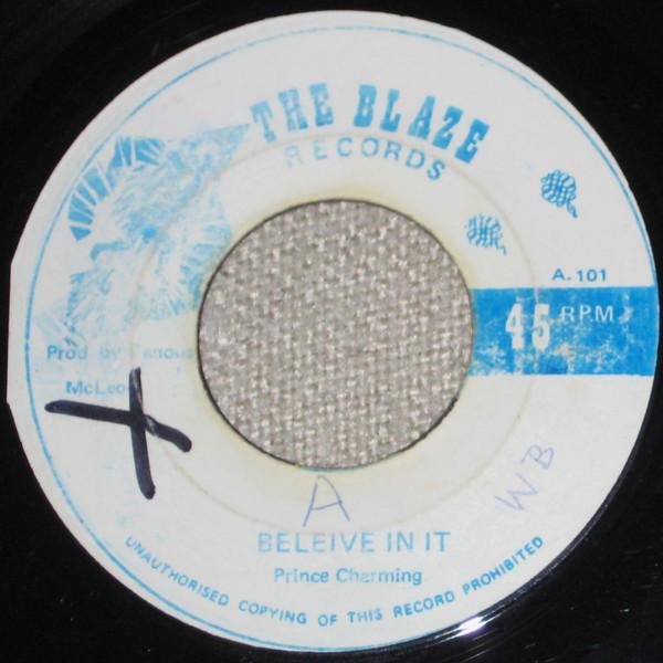 7inch Record PRINCE CHARMING Believe In It A101 The Blaze Recor 1974 Jamaica Reggae Ska Dub Used