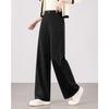 TERRE BLEUE Women's Loose High-Waist Wide-Leg Pants