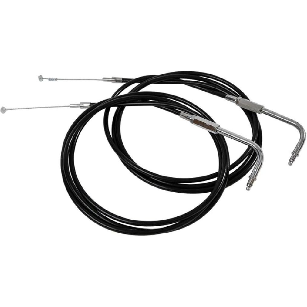 SLMOTO 80CM Black Motorcycle Throttle Cable Fit for Harley Sportster XL883 XL1200