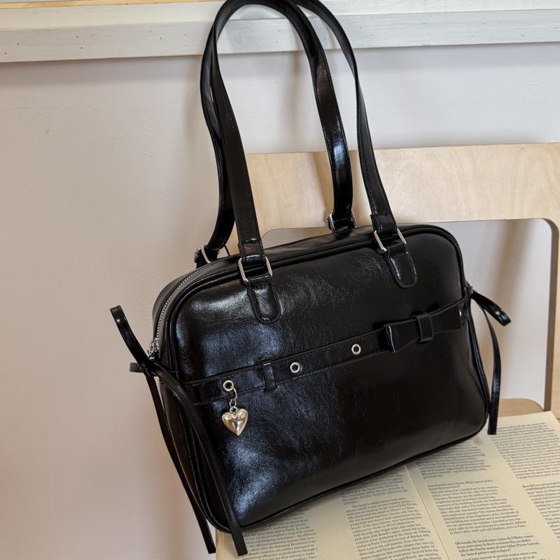 

Вместительная сумка-тоут для поездок на работу, женская летняя универсальная новая сумка через плечо, многофункциональный рюкзак чёрный