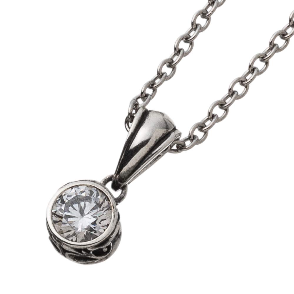 

ARTEMISKINGS Solitaire Harvest Pendant Silver Accessories Brand Jewelry Silver 925 [Artemis Kings] [Top Only] ak-akp0116 Men s Women s