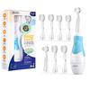 SEAGO Toddler Electric Toothbrushes for Baby Ages 0-3 Years Baby Toothbrush with Smart Timer Soft Brush for Baby with 8 Refills