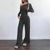 Women's 2 Piece Solid Color Casual Sportswear Long Pants Set
