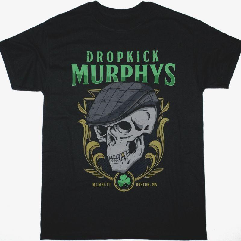 Dropkick Murphys Skelly Skull Black T-Shirt S разноцветный