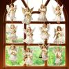 30Pcs White Gold Vintage Victorian Angel Ornaments 2D Wooden Pendants Christmas Tree Pendants Christmas Gifts