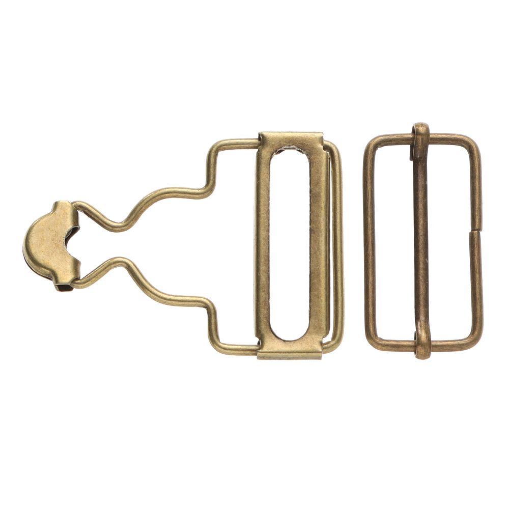 

Регульовані DIY застібки для підтяжок Застібки для комбінезонів Джинси Застібки ґудзики Джинси Комбінезон Пряжки 38mm антична бронзова кольору