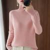 Wool-Blend Women's High Collar Raglan Sweater - 2024 Autumn/Winter Collection