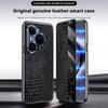 Premium Genuine Leather Crocodile Case For Huawei Pura 80 Ultra/ 80 Pro/80 Pro Plus/80 Magnetic Smart Window Anti-drop Cover
