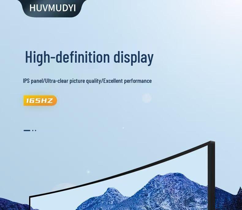 New 27-inch 2K 144Hz Curved Gaming Monitor - Ultra-Thin Bezel-Less Design