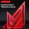 Combination Square for Carpenter Tool Aluminum Triangles Ruler Framing Tool Woodworking Frame Measurement Angles Rulers