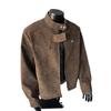 Men's Matte Leather Stand Collar Jacket - Autumn Motorcycle & Baseball Style