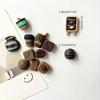 12Pcs Mini Coffee Creative Refrigerator Stickers Message Board Fixed Magnet Home Decor