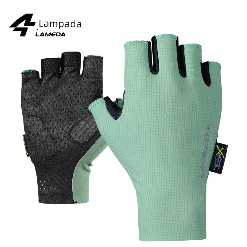 Lampada 2025 New Shock-Absorbing Anti-Slip Cycling Gloves Half-Finger 2066 Spring and Summer Men's and Women's Road Bike Equipment