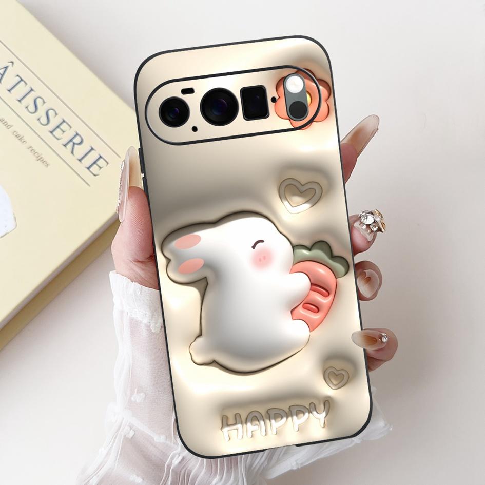 For Google Pixel 10 Case Pixel 10 Pro Cover Cute Rabbit Panda Cat Soft Silicone Matte Phone Cases For Google Pixel10 Pro XL Etui