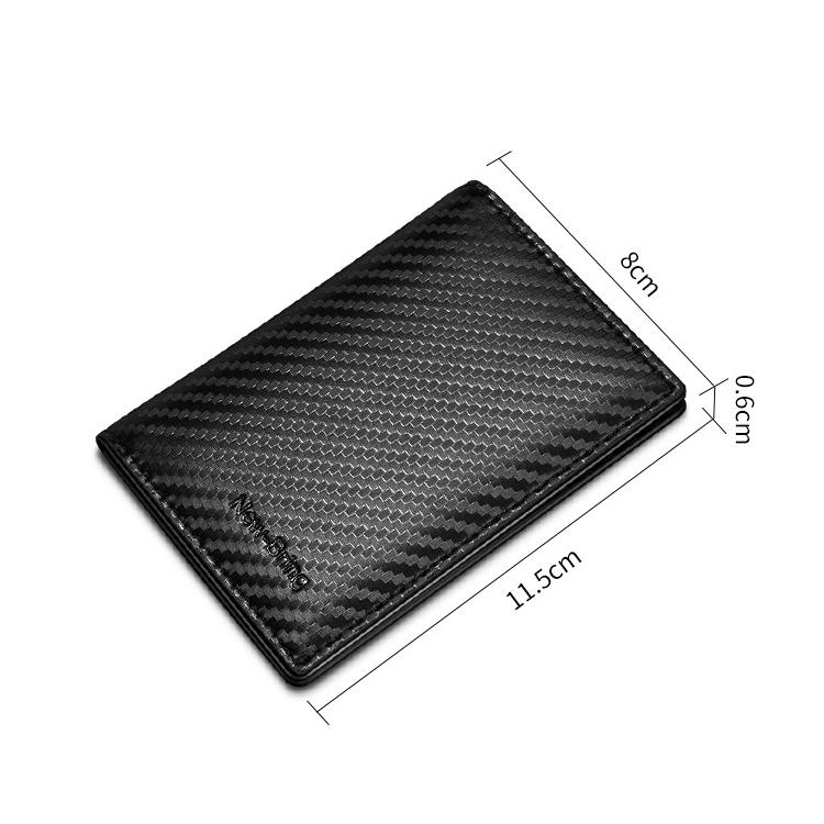 SERMAN BRANDS Geldklammer Aus Kohlefaser – Schlank Für Bis Zu 15 Scheine & 10 Karten (schwarz, Matt/glänzend)