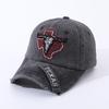 Cappello da Sole con Ricamo Patch Testa di Mucca in Cotone Lavato Cappellino da Baseball Cappello da Sole Cappello da Esterno Cappellino alla Moda