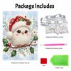 Christmas Bird Pearl Painting Kit Cute Snowy Winter Animal DIY Sparkling Bead Canvas Aesthetic Art Craft Wall Decor Gift for Home Decoration