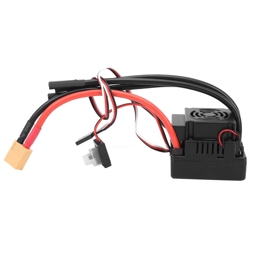 120A Waterproof Brushless ESC Electronic Speed Controller Accessory Fit for 1 8 RC CarXT60 Plug
