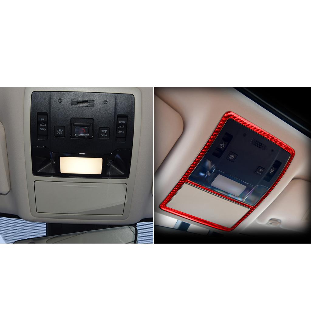 For Lexus RX300 270 200T 450H 2016- Accessories Car Carbon Fiber Interior Front Reading Lamp Frame Trim Stickers