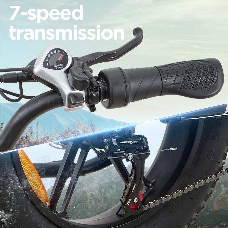 BURCHDA U8 1500W Fat Tire Electric Bike, 48V 31.5Ah Long Range Step-Thru E-Bike for City Commute & Off-Road
