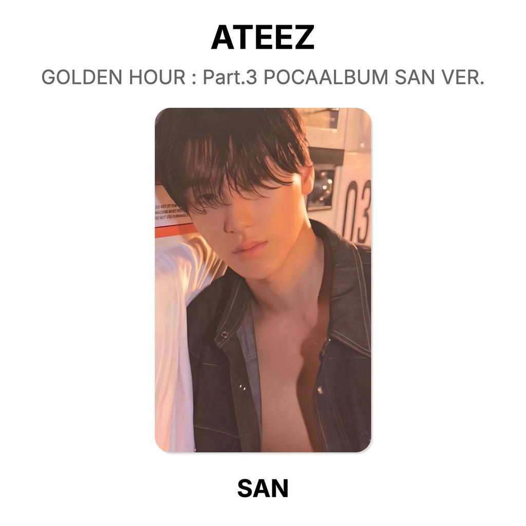 ATEEZ GOLDEN HOUR : Part.3 POCAALBUM SAN VER. Official Photocard