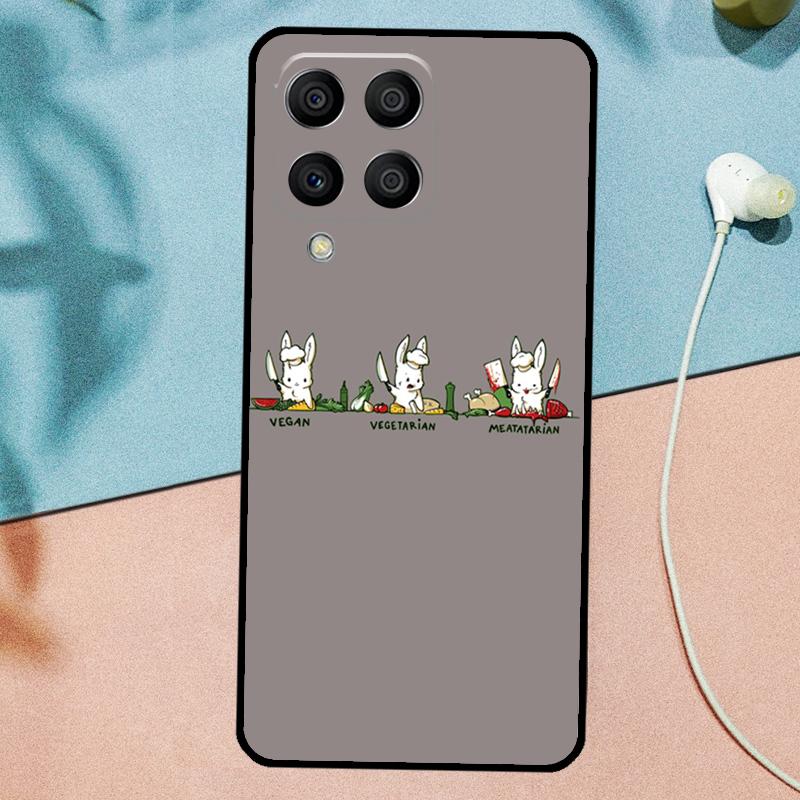 Vegan Vegetarian Quote For Samsung Galaxy M21 M31 M11 M13 M33 M53 M16 M06 M12 M14 M15 M35 M55 M34 M54 M32 M52 Case