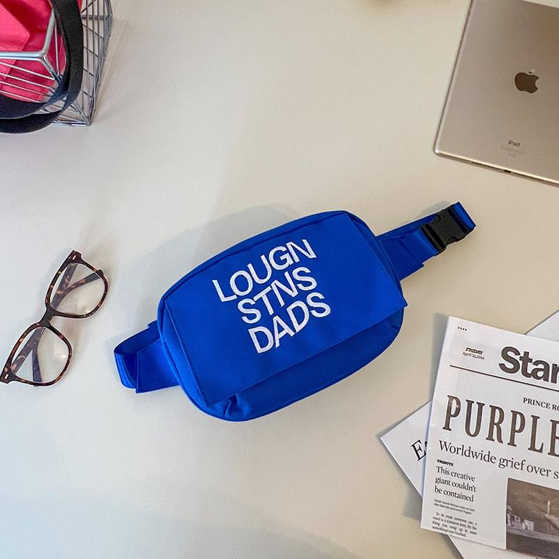 Adorable Toddler Chest Bag With Fun Letters Lightweight Kid s Travel Snack Bag синий