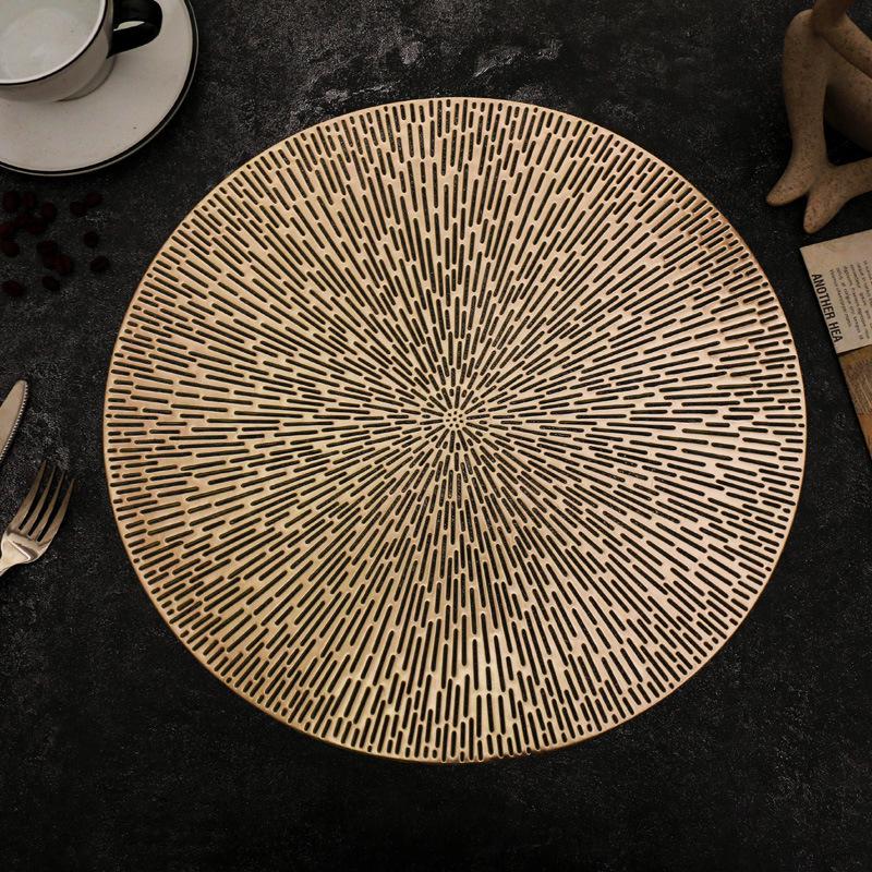 Nordic Luxury PVC Placemat Set: Waterproof & Thickened for Dining & Tea Cups