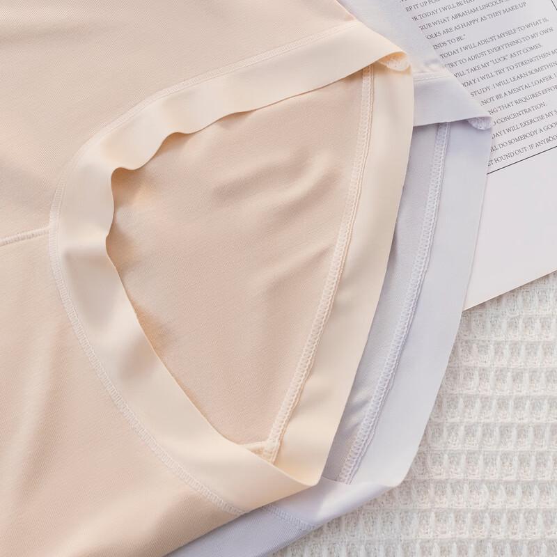 Women's Seamless Cotton Anti-bacterial Mid-Waist Briefs 3-Pack