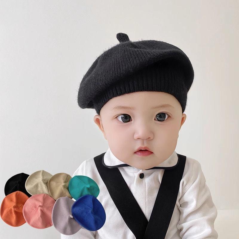 Unisex Wool Knitted Baby Beret - Thin Style for Spring & Autumn
