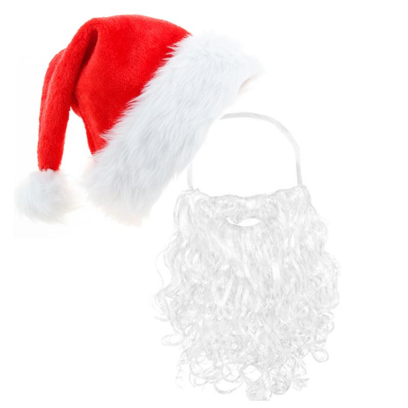 1/2/6/12Pcssanta Beard White Santa Beard For Adults Christmas Santa Claus Gnome Cosplay Beard Costume For Adults Teens Fake