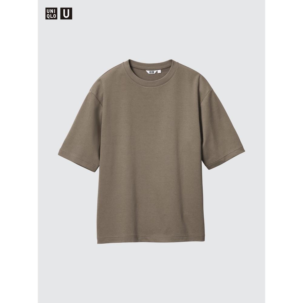 Uniqlo חולצת טי Oversized מכותנה Airism 5 שרוולים