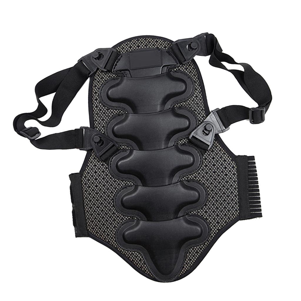 Motorcycle Back Protector Detachable Thick EVA Protection Back Pad Cushion for Motorcycling Mountain Biking Skating