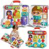 Multifunction Montessori Baby Busy Board Early Educational Toys 3D Music Simulate Switch Educational Travel Toys For Ages 1+