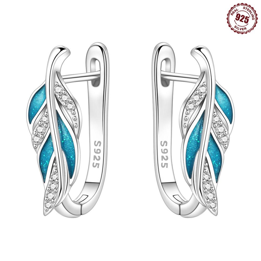 925 Sterling Kupfer kreative rosa Kronen Ohrringe, elegante und schlichte Ohrringe, Zirkon gefertigt für den täglichen Gebrauch und zur Präsentation