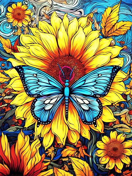 Diy Diamond Painting Mosaic Butterfly Sunflower Full Square/Round Embroidery Cross Stitch Set Animal Floral Home Decor
