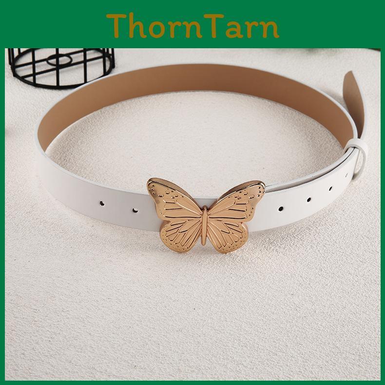 2022 Metal Butterfly Clasp Belt With Vintage Simple Decoration For Women
