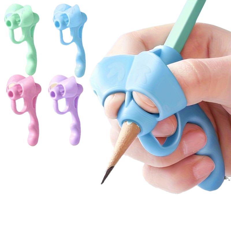 

4 шт. ручка-корректор с грипом, инструмент для помощи в правильной посадке при письме, ручка с мягким резиновым грипом, инструмент для помощи и коррекции почерка