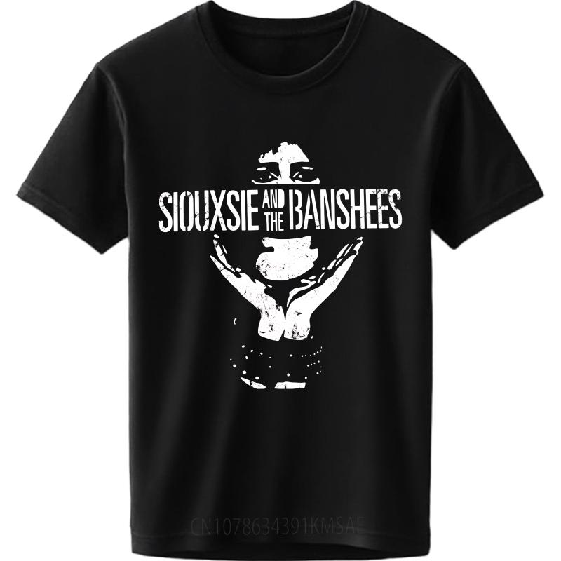 Graphic Summer Teenagers T Shirt Siouxsie And The Banshees Logo Design Short Sleeve Relaxed Fit Oneck Tee Shirt Cotton Tshirt