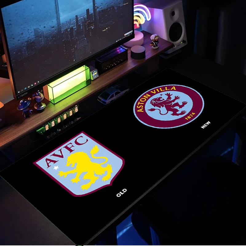 Aston Villa Fc Crest Mouse Pad, Rubber Base, Mouse Pad for Gamers and Office Use, Gaming Desk , Easy To Clean Mat Christmas fan gifts