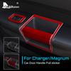 Real Soft Carbon Fiber for Dodge Magnum Charger 2008 2009 2010 Accessories Interior Trim Car Door Pull Handle Frame Sticker