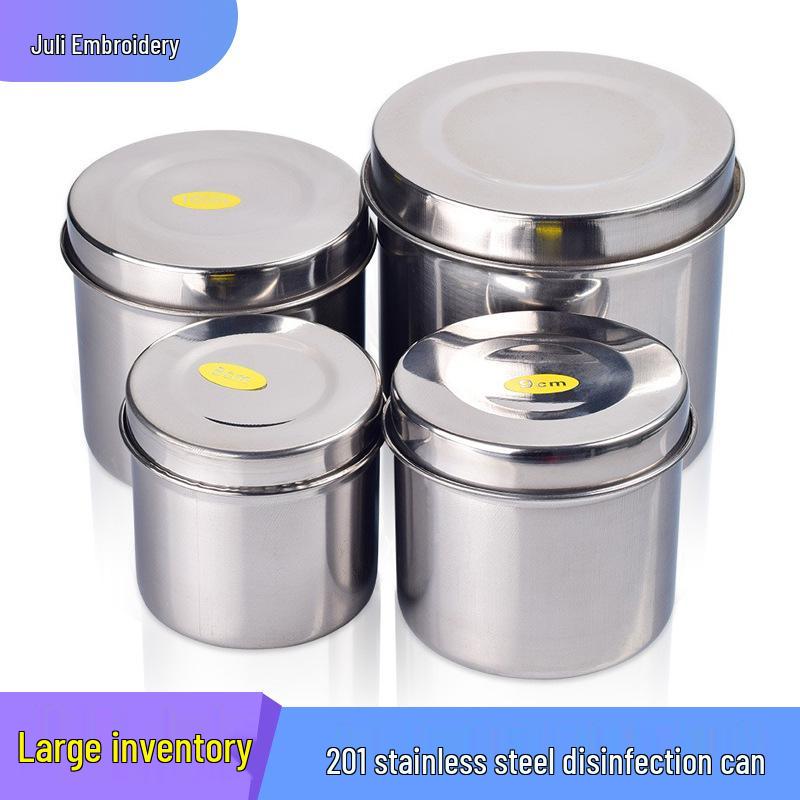 

Airtight Stainless Steel Utensil Jar for Cotton Balls, Ointments & Cleaning Tools Small (8cm)