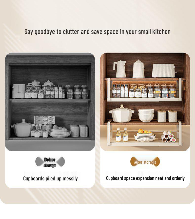 Infällbar Hängande Kökskåpsorganisatör & Förvaringshylla