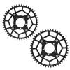 Adattatore Corona 104BCD 46T Piastra Dentata Base di Conversione Lega di Alluminio per Motore Centrale Bafang Set Nero