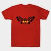 Men Black Print T-shirt Mothra No-Cut Transfer Paper Print Cotton Tshirt