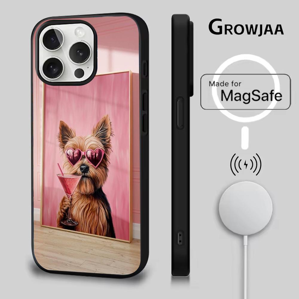 

Yorkshire Terrier Dog Phone Case For iPhone 16e,16,15,14,13,12,11,Plus,Pro,Max,Mini Magsafe Magnetic Wireless Charging iPhone16pro