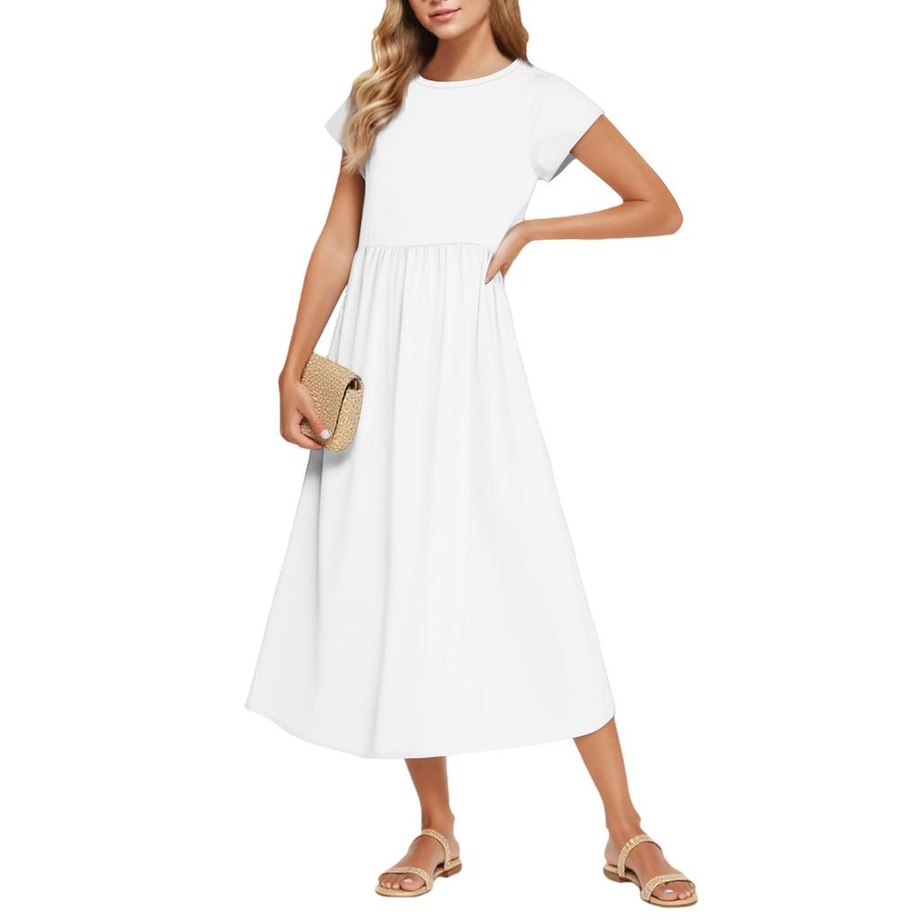 Women's Fashion Temperament Elegant Waisted Casual Dresses